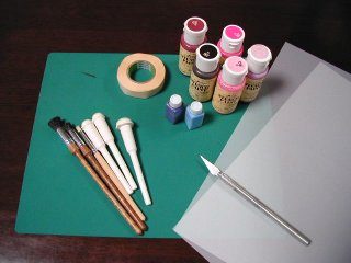 ステンシルをやってみよう 道具と素材と手順の画像
